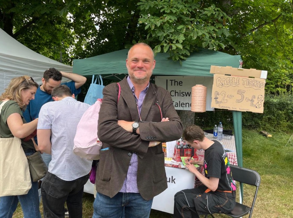 Al Murray on Green Days weekend at the 2024 Bedford Park Festival